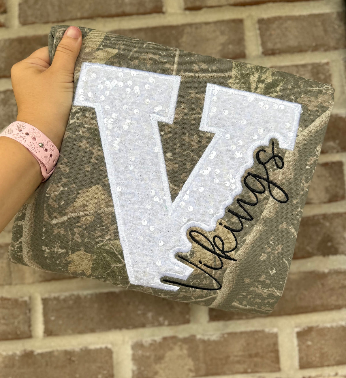 Valpo Vikings Sequins Crewneck
