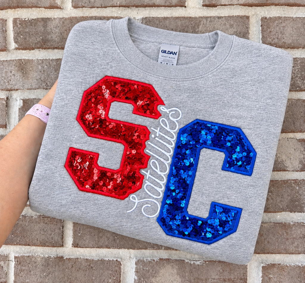 South Central Satellites Sequins Crewneck